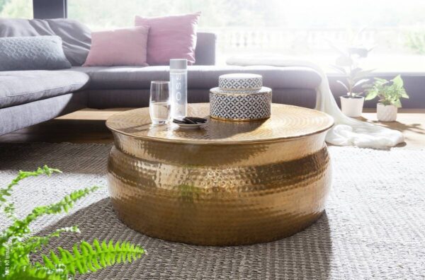 Couchtisch gold B/H/T: ca. 0x31x0 cm – Bild 5