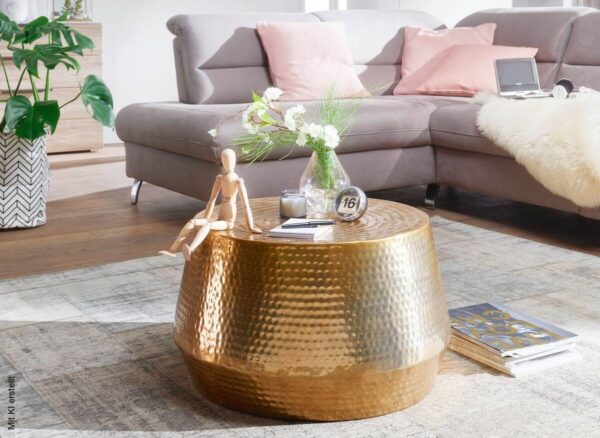 Couchtisch gold B/H/T: ca. 0x36x0 cm – Bild 5