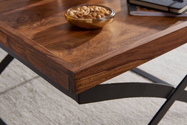 Couchtisch braun B/H/T: ca. 63x39x63 cm Couchtisch braun B/H/T: ca. 63x39x63 cm – Bild 3