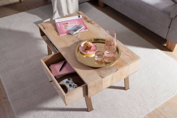 Couchtisch braun B/H/T: ca. 95x42x50 cm Couchtisch braun B/H/T: ca. 95x42x50 cm – Bild 3