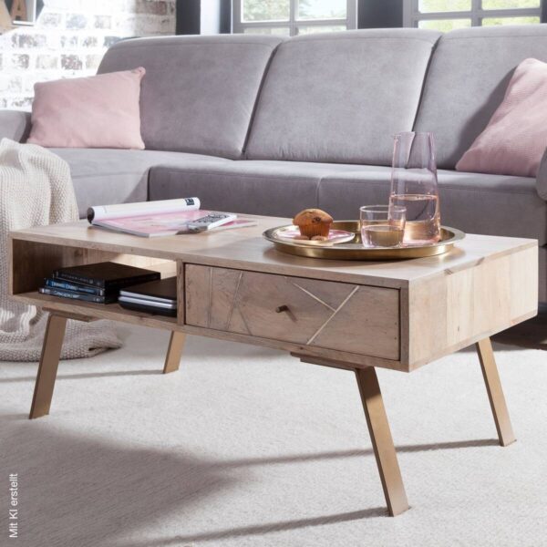 Couchtisch braun B/H/T: ca. 95x42x50 cm Couchtisch braun B/H/T: ca. 95x42x50 cm – Bild 4