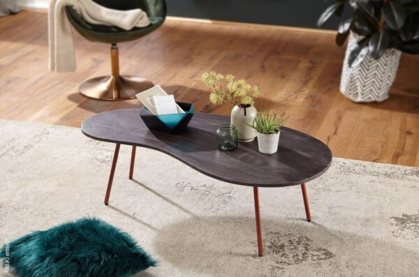 Couchtisch grau B/H/T: ca. 122x34x63 cm – Bild 2