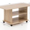 Couchtisch braun B/H/T: ca. 95x51x54 cm Couchtisch braun B/H/T: ca. 95x51x54 cm – Bild 2