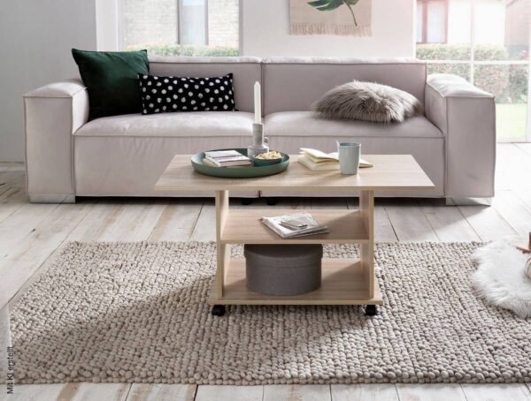 Couchtisch braun B/H/T: ca. 95x51x54 cm Couchtisch braun B/H/T: ca. 95x51x54 cm – Bild 3
