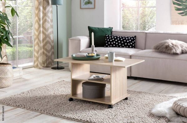 Couchtisch braun B/H/T: ca. 95x51x54 cm Couchtisch braun B/H/T: ca. 95x51x54 cm – Bild 4