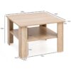 Couchtisch braun B/H/T: ca. 60x42x60 cm – Bild 3