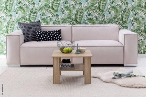 Couchtisch braun B/H/T: ca. 60x42x60 cm – Bild 4