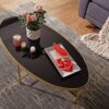 Couchtisch gold schwarz B/H/T: ca. 110x40x56 cm – Bild 5