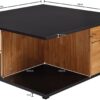 Couchtisch braun B/H/T: ca. 70x36x70 cm Couchtisch braun B/H/T: ca. 70x36x70 cm – Bild 2