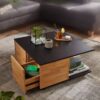 Couchtisch braun B/H/T: ca. 70x36x70 cm Couchtisch braun B/H/T: ca. 70x36x70 cm – Bild 3