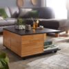 Couchtisch braun B/H/T: ca. 70x36x70 cm Couchtisch braun B/H/T: ca. 70x36x70 cm – Bild 5