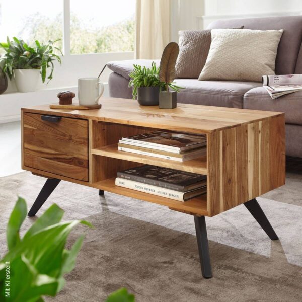 Couchtisch braun B/H/T: ca. 45x45x95 cm – Bild 5