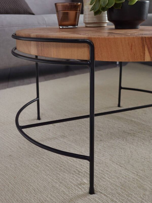 Couchtisch braun B/H/T: ca. 62x40x62 cm – Bild 3