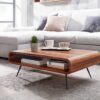 Couchtisch braun B/H/T: ca. 55x30x90 cm Couchtisch braun B/H/T: ca. 55x30x90 cm – Bild 5
