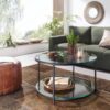 Couchtisch schwarz B/H/T: ca. 80x45x80 cm – Bild 5
