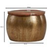 Couchtisch gold braun B/H/T: ca. 60x40x60 cm – Bild 5