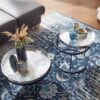 Couchtisch 2er-Set. silber B/H/T: ca. 56x33x56 cm Couchtisch 2er-Set. silber B/H/T: ca. 56x33x56 cm – Bild 5