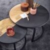 Couchtisch 2er-Set. schwarz B/H/T: ca. 60x36x60 cm – Bild 2