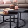 Couchtisch 2er-Set. schwarz B/H/T: ca. 60x36x60 cm – Bild 5
