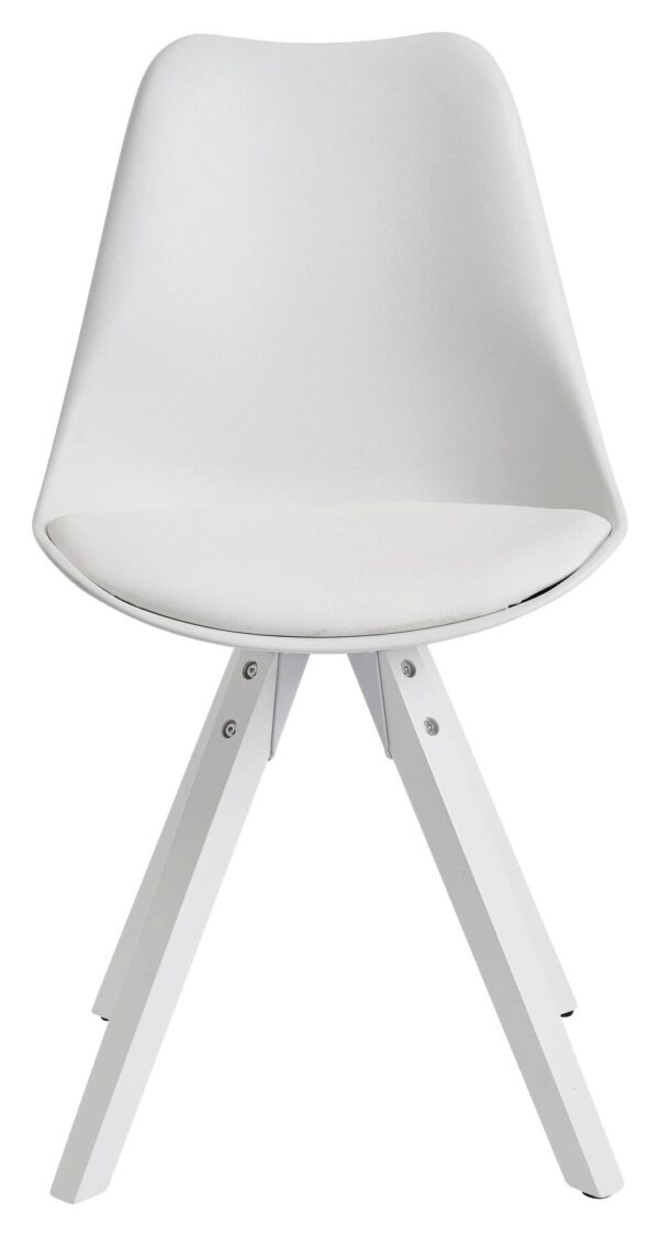 Stuhl 2er-Set. weiß B/H/T: ca. 49x87x52 cm – Bild 5