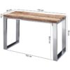 Konsolentisch braun Holz B/H/T: ca. 115x76x46 cm – Bild 2