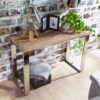 Konsolentisch braun Holz B/H/T: ca. 115x76x46 cm – Bild 5