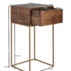 Nachtkonsole braun B/H/T: ca. 35x75x40 cm – Bild 3