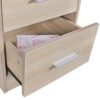 Nachtkonsole Sonoma Nachbildung B/H/T: ca. 35x68x38 cm – Bild 4