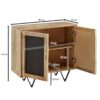 Sideboard braun B/H/T: ca. 80x75x35 cm – Bild 4