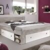 Funktionsbett Stefan Beton Optik weiß Liegefläche B/L: ca. 140x200 cm – Bild 2