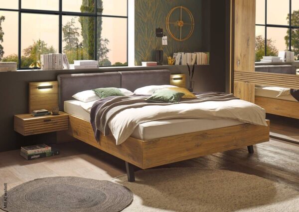 Bett Trattino Oak Flagstaff Optik B/H/T: ca. 295x93x212 cm Bett Trattino Oak Flagstaff Optik B/H/T: ca. 295x93x212 cm – Bild 3