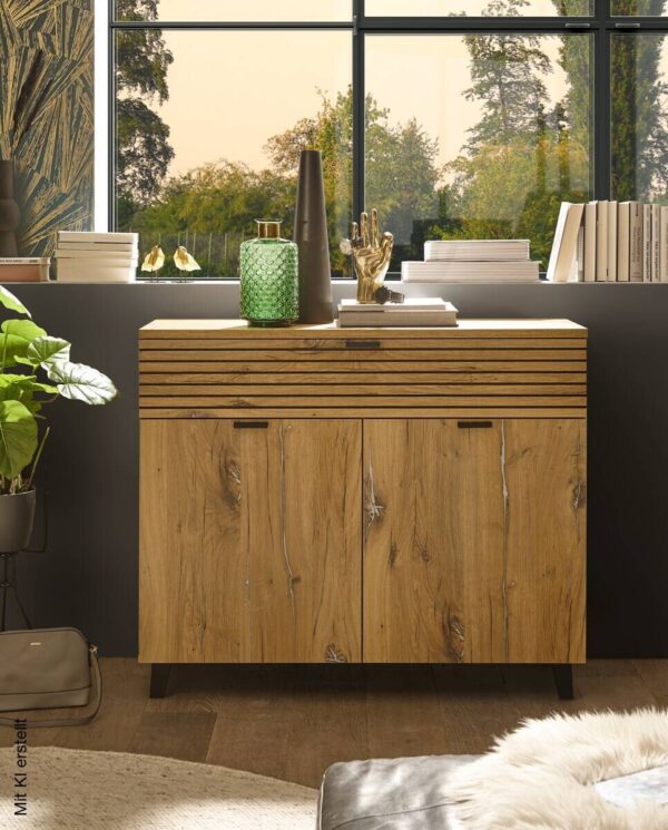 Kommode Trattino Oak B/H/T: ca. 111x91x40 cm – Bild 5