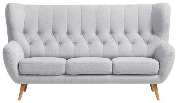 Sofa Falun hellgrau B/H/T: ca. 187x101x95 cm – Bild 5