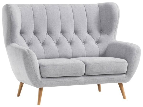 Sofa hellgrau B/H/T: ca. 137x101x95 cm Sofa hellgrau B/H/T: ca. 137x101x95 cm – Bild 5