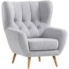 Sessel hellgrau B/H/T: ca. 87x101x95 cm – Bild 3
