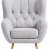 Sessel hellgrau B/H/T: ca. 87x101x95 cm – Bild 4
