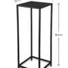 Beistelltisch Vera schwarz lackiert Metall B/H/T: ca. 31x80x31 cm Beistelltisch Vera schwarz lackiert Metall B/H/T: ca. 31x80x31 cm – Bild 3