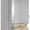 Kleiderschrank Ivar weiß B/H/T: ca. 125x190x51 cm – Bild 2