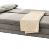 Dauerschlafsofa grau Microfaser B/H/T: ca. 202x87x106 cm – Bild 2