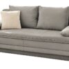 Dauerschlafsofa grau Microfaser B/H/T: ca. 202x87x106 cm – Bild 3