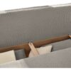 Dauerschlafsofa grau Microfaser B/H/T: ca. 202x87x106 cm – Bild 4