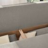Dauerschlafsofa grau Microfaser B/H/T: ca. 202x87x106 cm – Bild 5