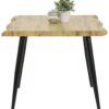 Esstisch Gabi Eiche Wildeiche Nachbildung B/H/T: ca. 90x76x90 cm – Bild 2