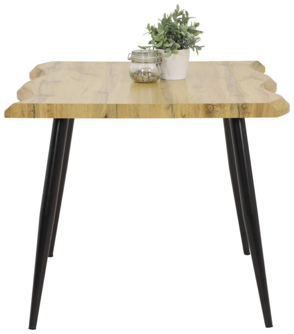 Esstisch Gabi Eiche Wildeiche Nachbildung B/H/T: ca. 90x76x90 cm – Bild 2