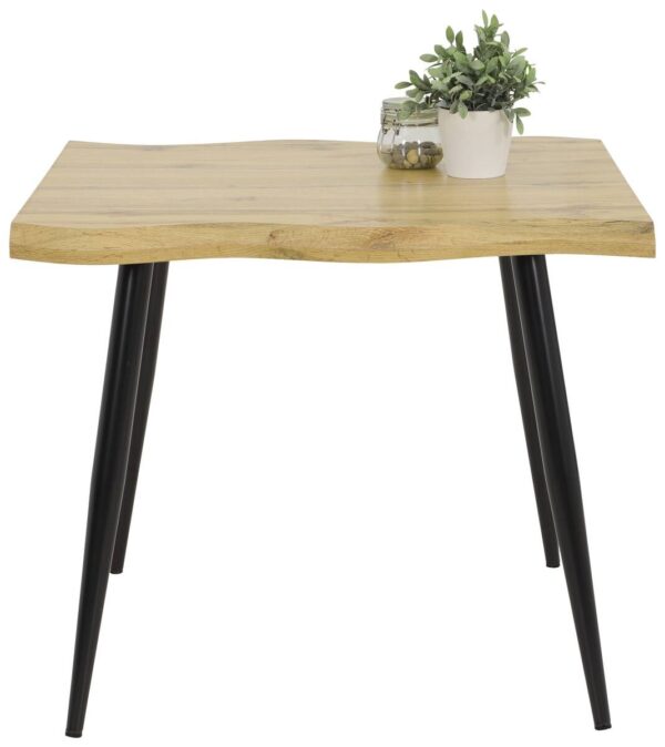 Esstisch Gabi Eiche Wildeiche Nachbildung B/H/T: ca. 90x76x90 cm – Bild 3