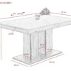 Esstisch AGNES T Eiche Artisan Optik B/H/T: ca. 140x76x90 cm Esstisch AGNES T Eiche Artisan Optik B/H/T: ca. 140x76x90 cm – Bild 4