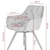 Hela Sessel FLORENTINA S anthrazit Velourstoff B/H/T: ca. 56x82x63 cm – Bild 2