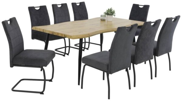 Esstisch GABI I T Eiche Wildeiche Nachbildung B/H/T: ca. 180x76x100 cm – Bild 4