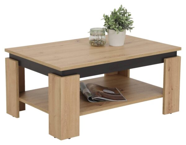 Couchtisch TIM II Eiche dunkel B/H/T: ca. 90x41x60 cm Couchtisch TIM II Eiche dunkel B/H/T: ca. 90x41x60 cm – Bild 2