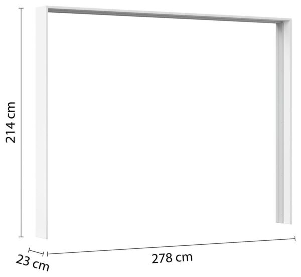 Passepartoutrahmen Kulmbach Alpinweiß B/H/T: ca. 278x214x64 cm – Bild 5